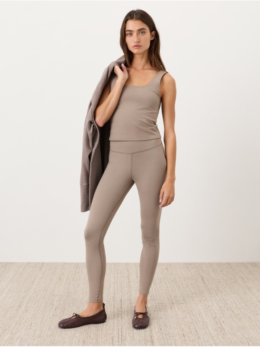 Pact Women's Taupe Leggings